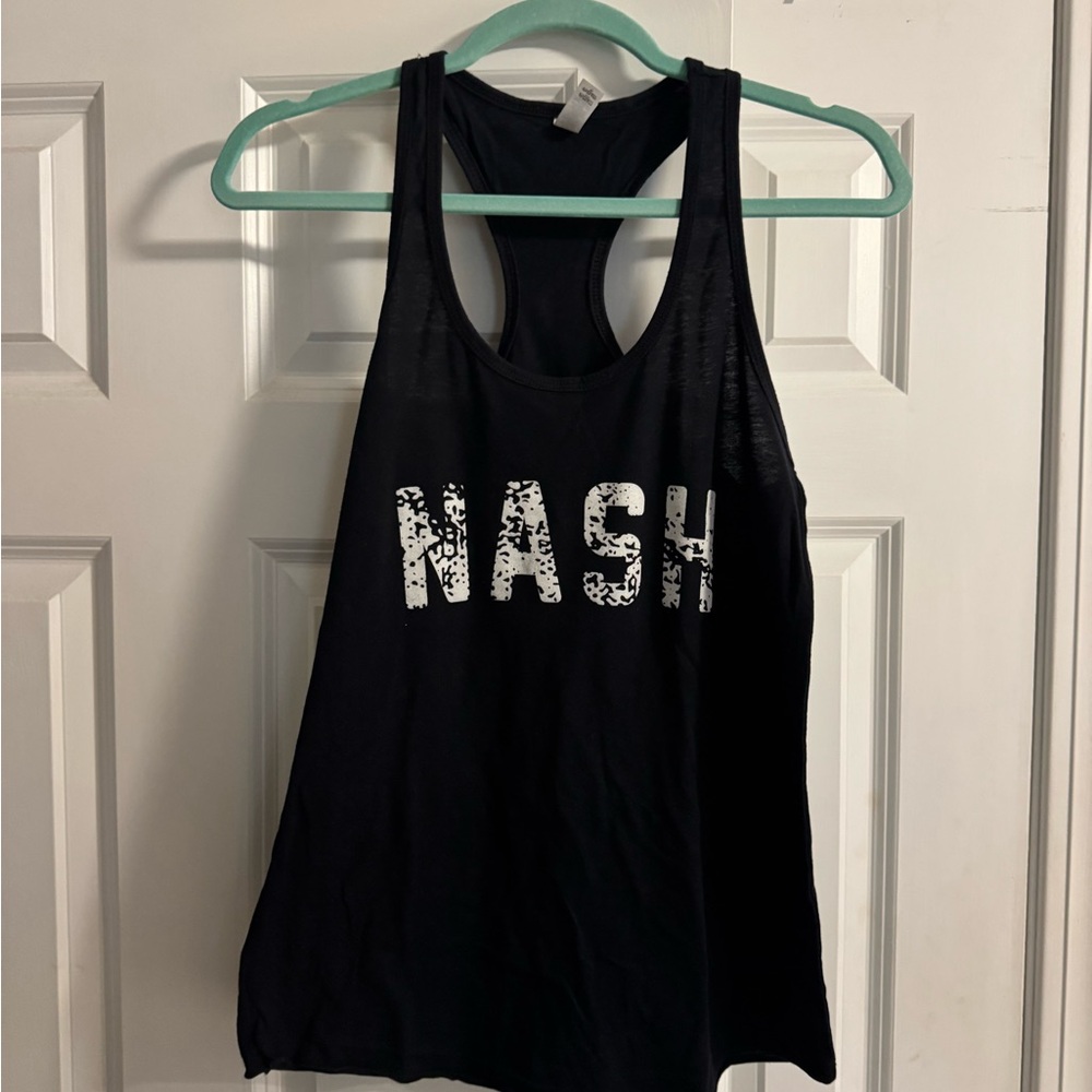 Black 'NASH' Tank Top